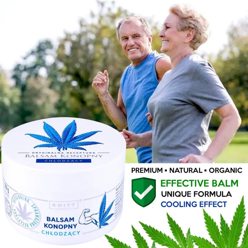 Cooling Hemp Body Balm High Strength Formula Menthol Comfrey & Natutral Oils 220ml