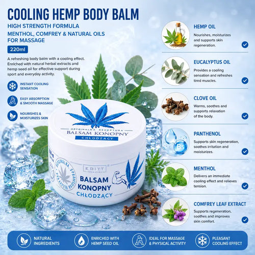 Hemp Balm Cooling Balsam Konopsny Chłodzący