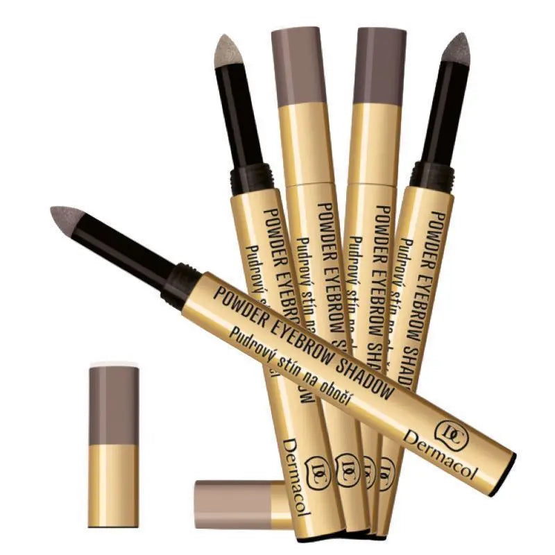 Dermacol Powder Eyebrow Shadow Easy, Long-Lasting Brow Makeup for Fuller & Defined Brows