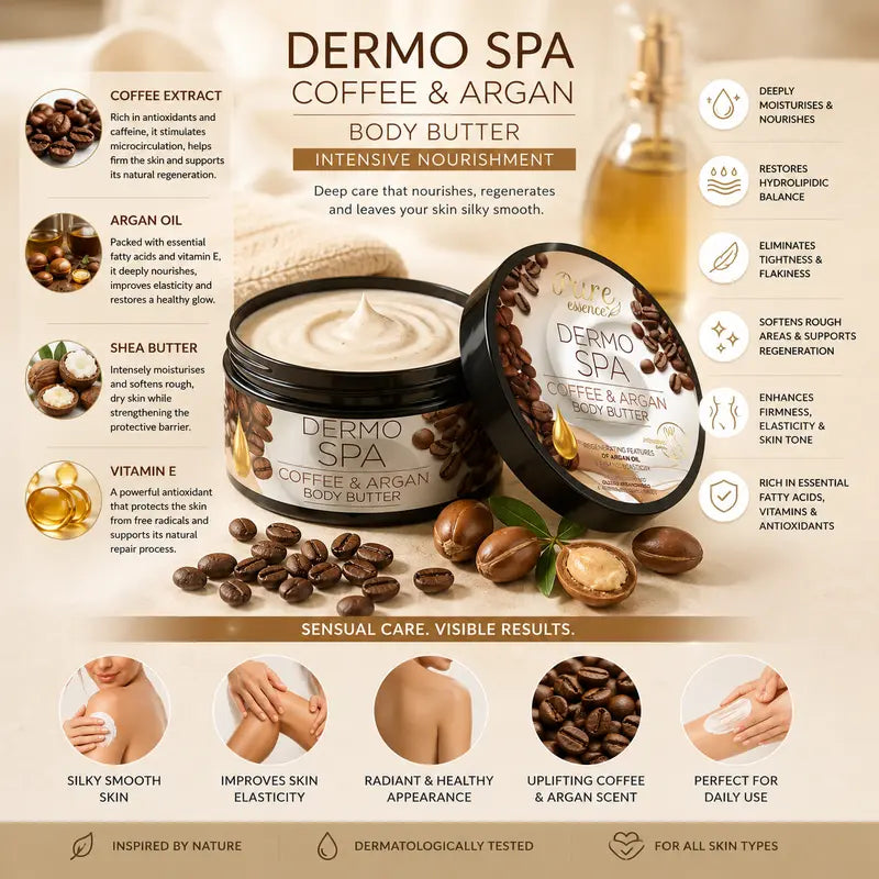 Dermo SPA Coffee Body Butter with Argan Oil Intensive Nourishment 200ml