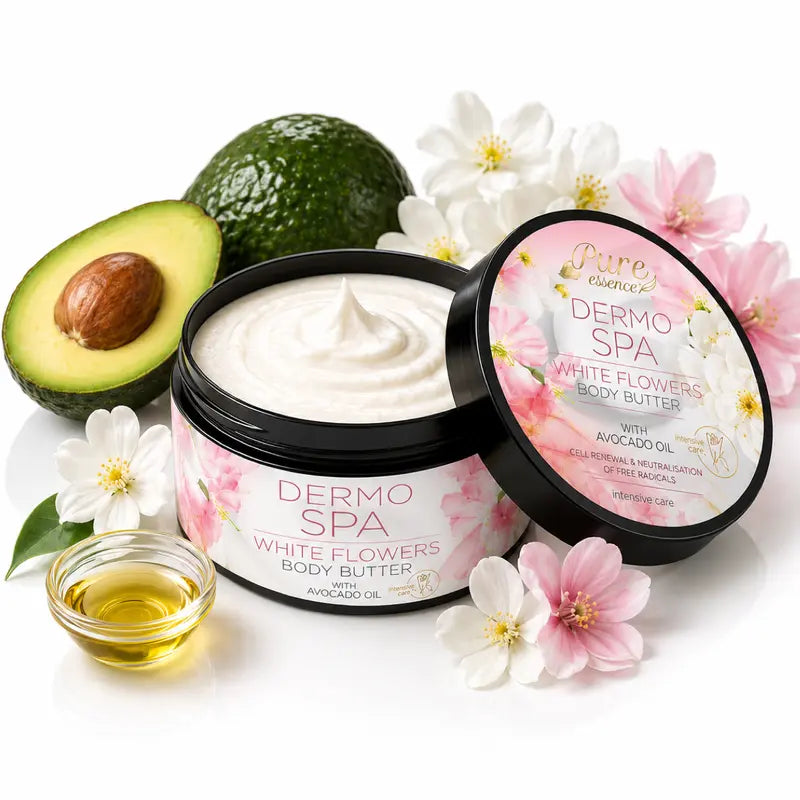 Dermo SPA White Flowers Body Butter with Avocado Oil Anti-Aging & Smoothing 200ml