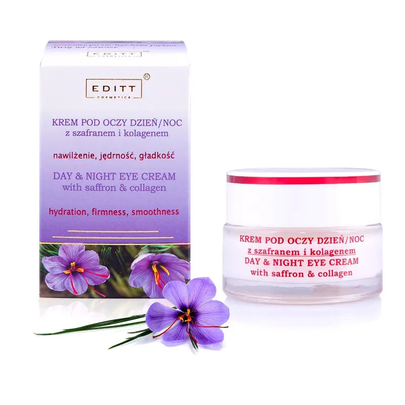 Anti-Ageing Eye Cream with Saffron & Collagen – Day & Night Wrinkle Care & Hydration