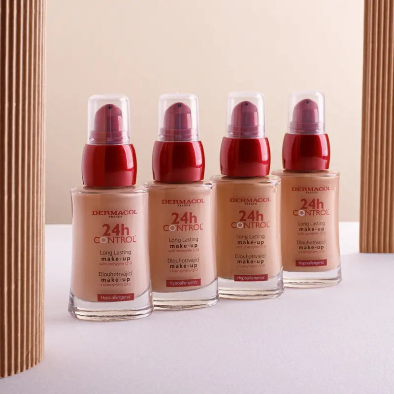 Dermacol 24h Control Long-Lasting Makeup Foundation Co-Enzyme Q10 High Coverage & Natural Finish