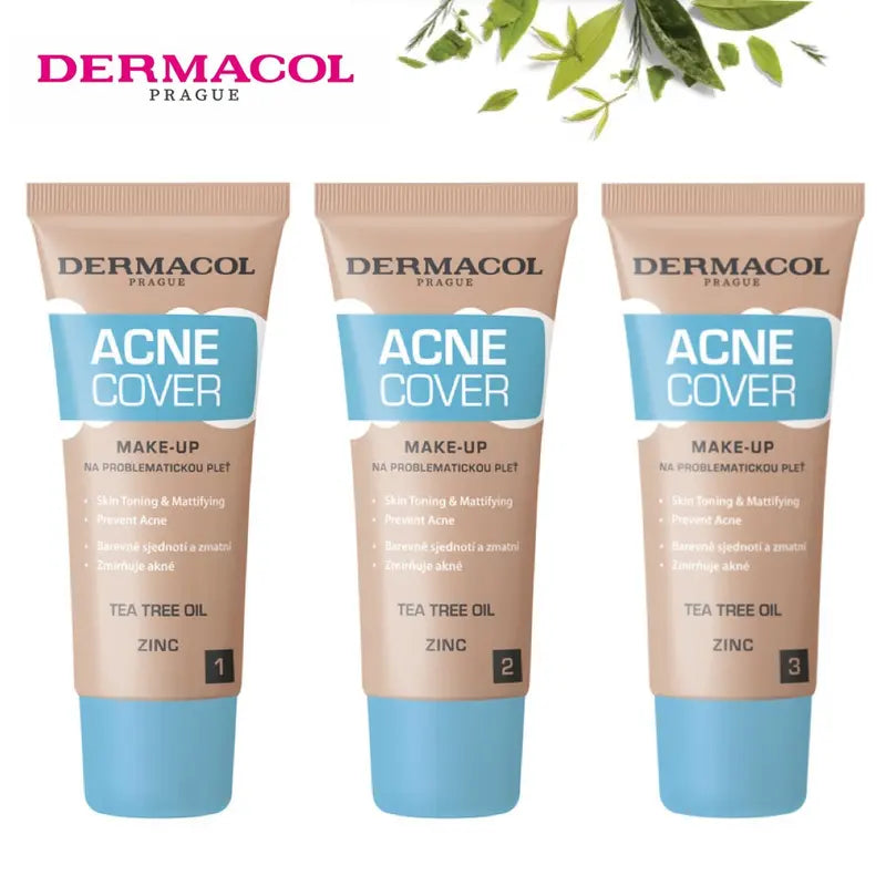 Dermacol Acne Cover Matte Makeup Foundation For Problematic Skin Tea Tree Oil & Zincidone