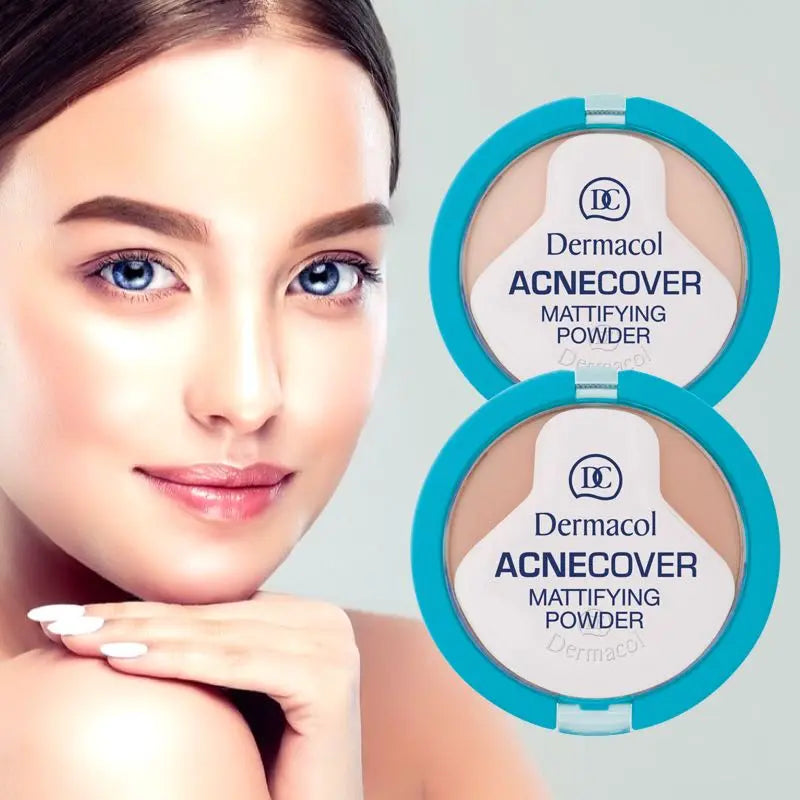 Dermacol Acne Cover Mattifying Compact Powder Oil-Control Makeup for Problematic & Acne-Prone Skin
