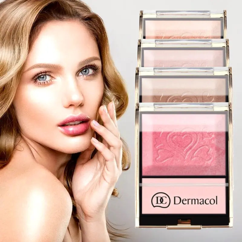 Dermacol Duo Blush Illuminating Palette Face & Body Highlighter Radiant Skin
