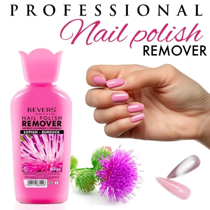 Acetone Free Herbal Nail Polish Remover with Burdock Nutrition & Strengthening 60ml