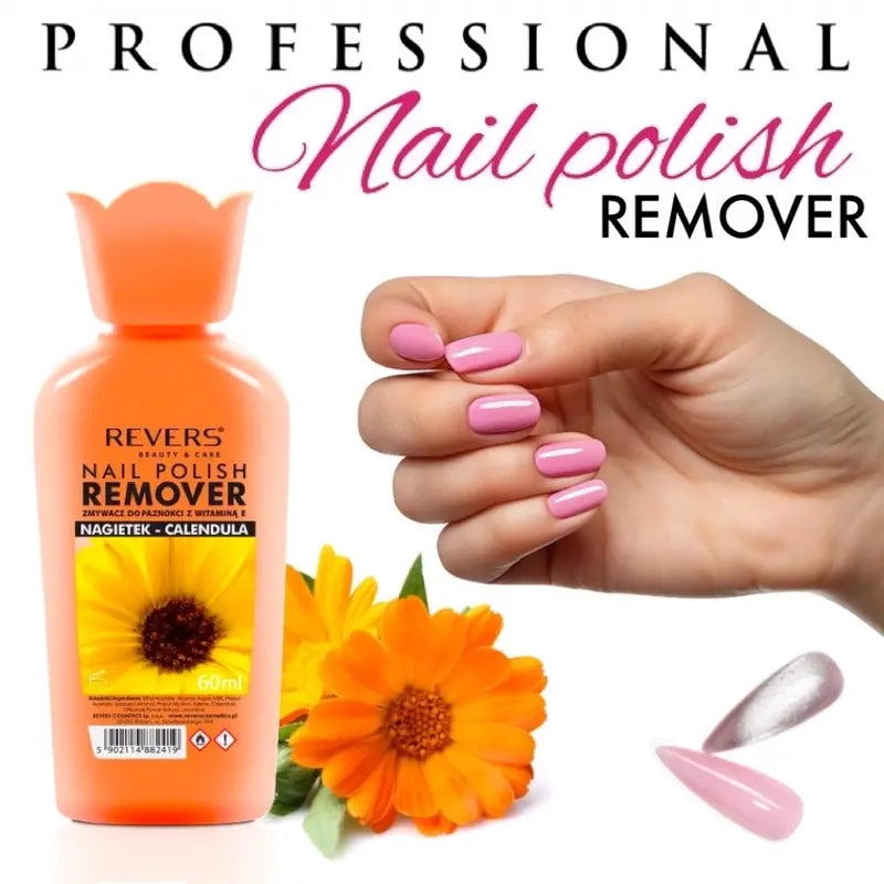 Acetone-Free Herbal Nail Polish Remover with Calendula Gentle & Nourishing Nail Care