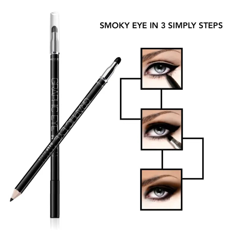 Graphic eye eyeliner black