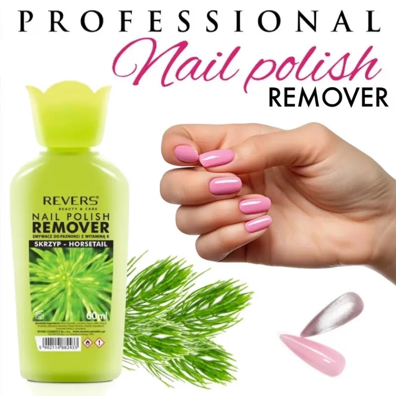 Acetone-Free Herbal Nail Polish Remover with Horsetail Gentle & Nourishing Nail Care