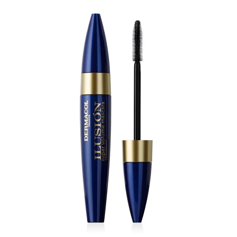 Dermacol Ilusion Super Volume Mascara – 3D Lash Volume &  Definition with Silicone Brush