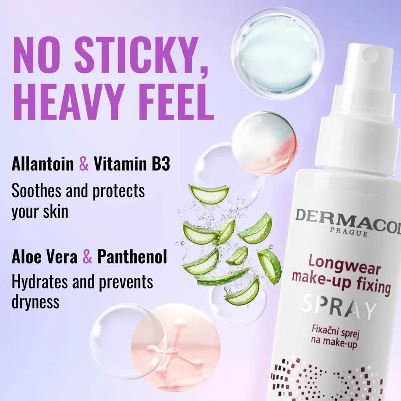 Dermacol Longwear Makeup Fixing Spray Long-Lasting Effect Setting Finishing Mist