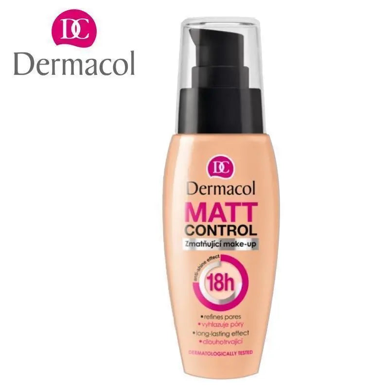 Dermacol Matt Control Foundation Long-Lasting Mattifying Waterproof Makeup Flawless Skin