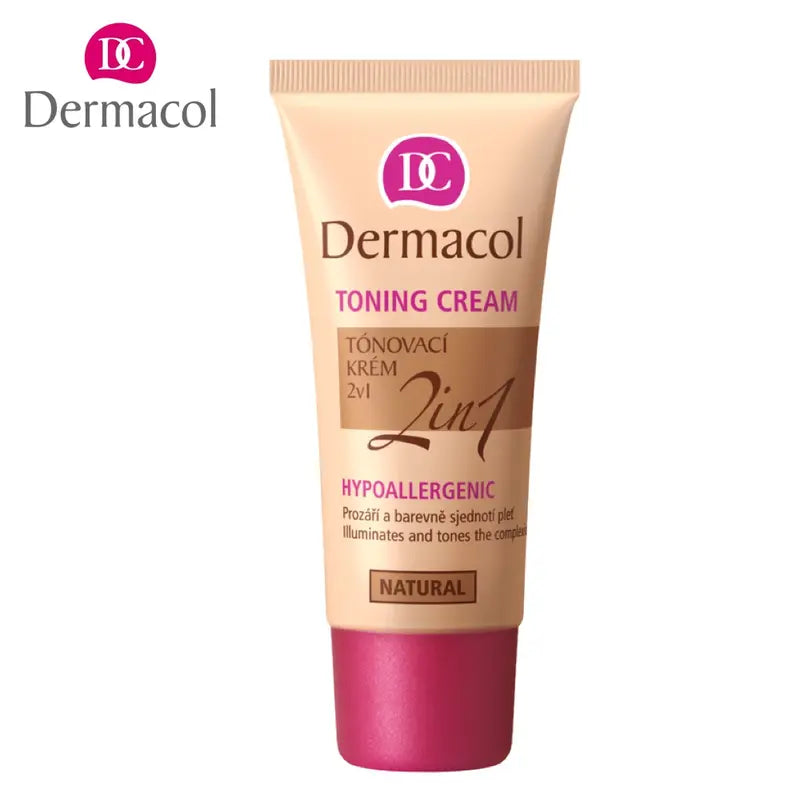 Dermacol Toning BB Cream 2-in-1 Moisturizing & Foundation Light Coverage & Natural Finish