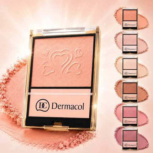 Dermacol Duo Blush Illuminating Palette – Face & Body Highlighter for Radiant Skin