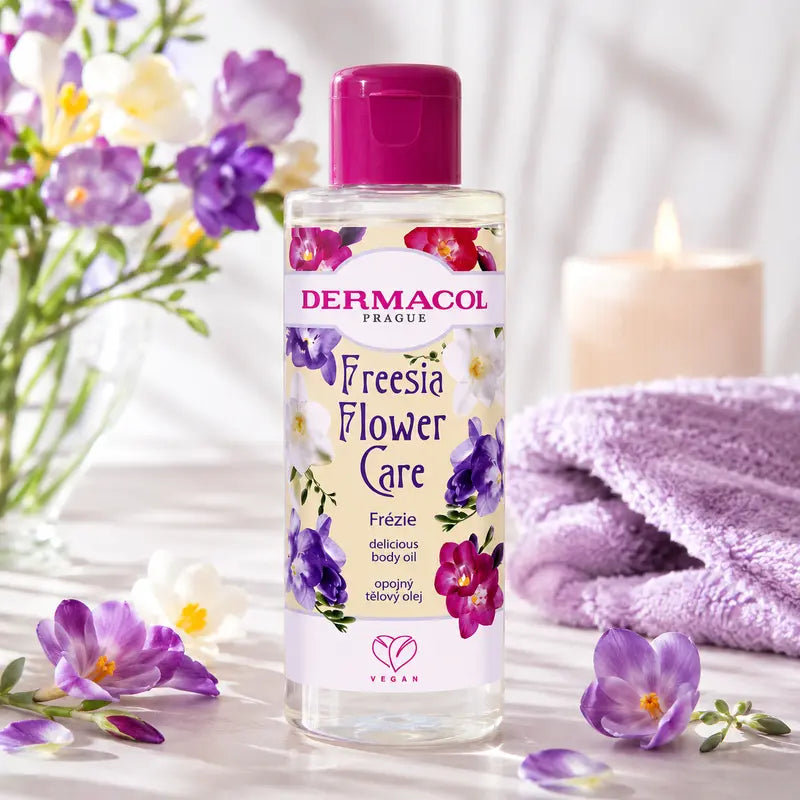 Dermacol Flower Care Freesia Delicious Body Oil – Floral Nourishing Body Oil