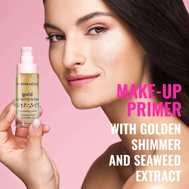 Dermacol Gold Anti-Wrinkle Makeup Base – Rejuvenating &amp; Smoothing Primer Active Gold 20ml