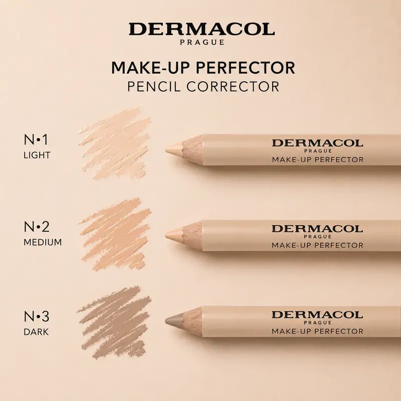 Dermacol Makeup Perfector Pencil Corrector High Coverage Concealer for Flawless Skin