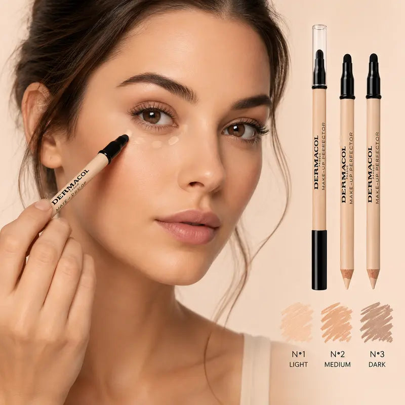 Dermacol Makeup Perfector Pencil Corrector High Coverage Concealer for Flawless Skin