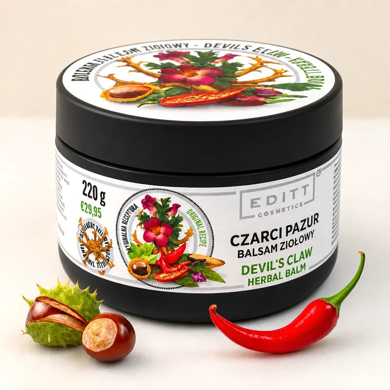 Devil's claw herbal balm muscle ointment - Czarci pazur balsam ziołowy
