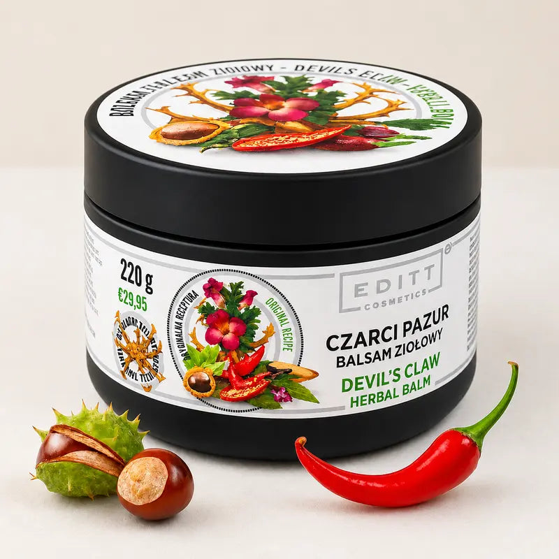 Devil's claw herbal balm muscle ointment - Czarci pazur balsam ziołowy