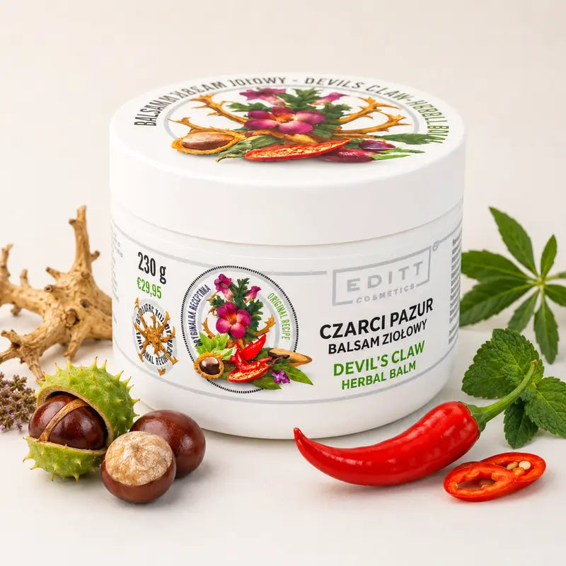 Devil's claw herbal balm muscle ointment - Czarci pazur balsam ziołowy