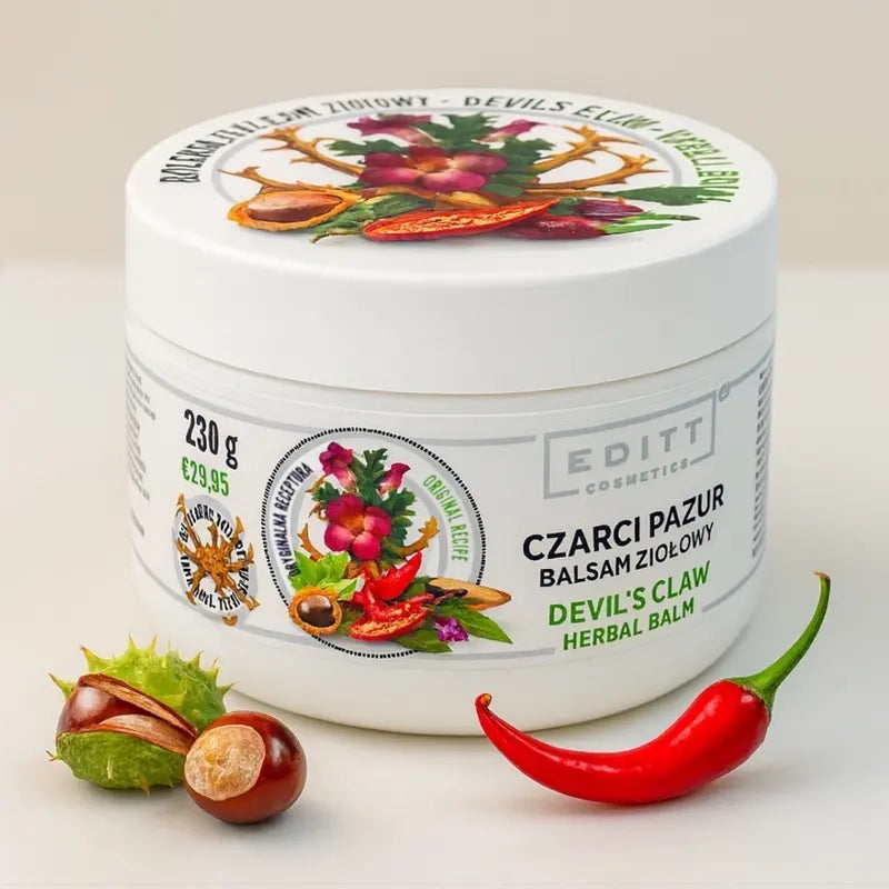 Devil's claw herbal balm muscle ointment - Czarci pazur balsam ziołowy