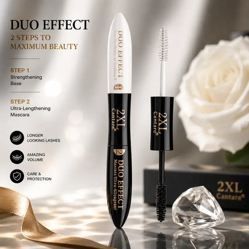 XXL Mascara 2in1 Double Extension – Ultra Volume, Length & Lash Care Serum, Carbon Black