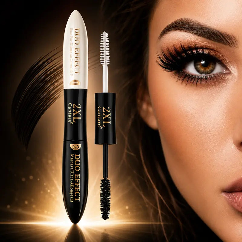 XXL Mascara 2in1 Double Extension – Ultra Volume, Length & Lash Care Serum, Carbon Black