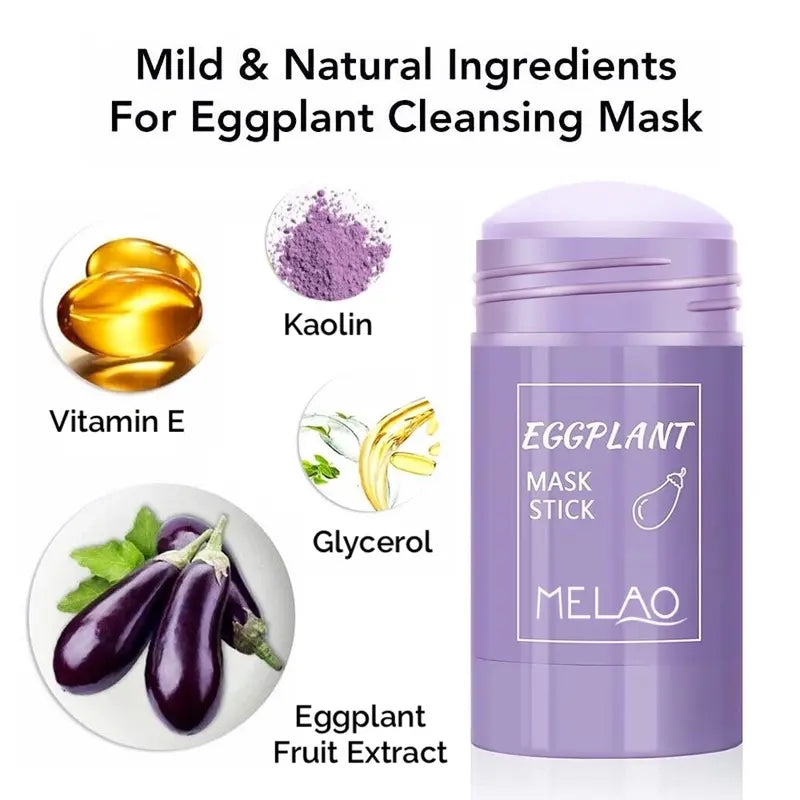 Eggplant Anti-Aging & Skin Repair Mask Stick Facial Mask Niacinamide & Plant Nutrients