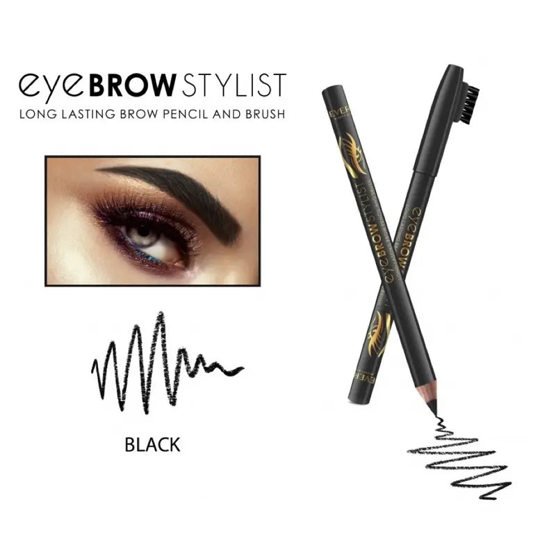 Black eyebrow stylist pencil