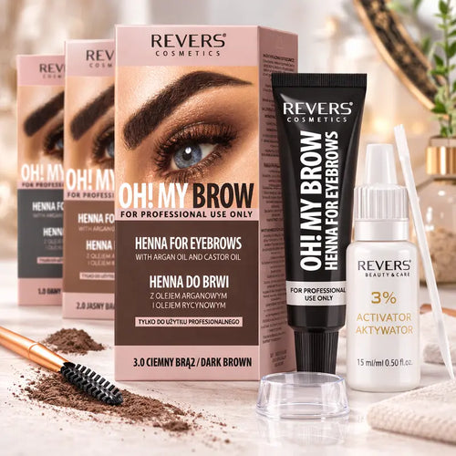 Henna for eyebrows and lashes permanent dye kit brow tint