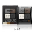 Eyebrow powder set with wax