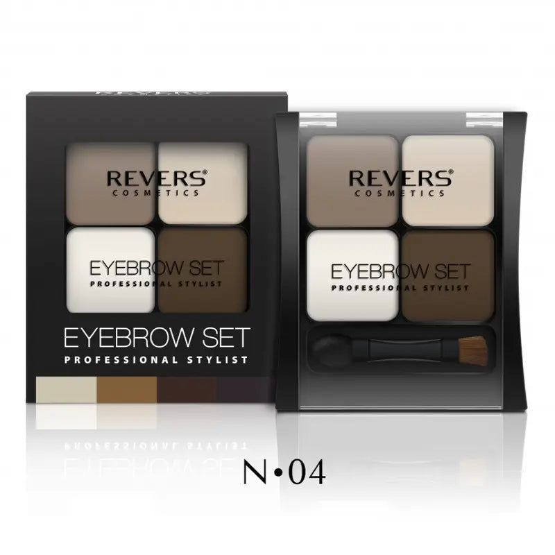 Eyebrow Palette Set Powder Stylist Brow Tint Kit Wax Formula With Brush & Sponge
