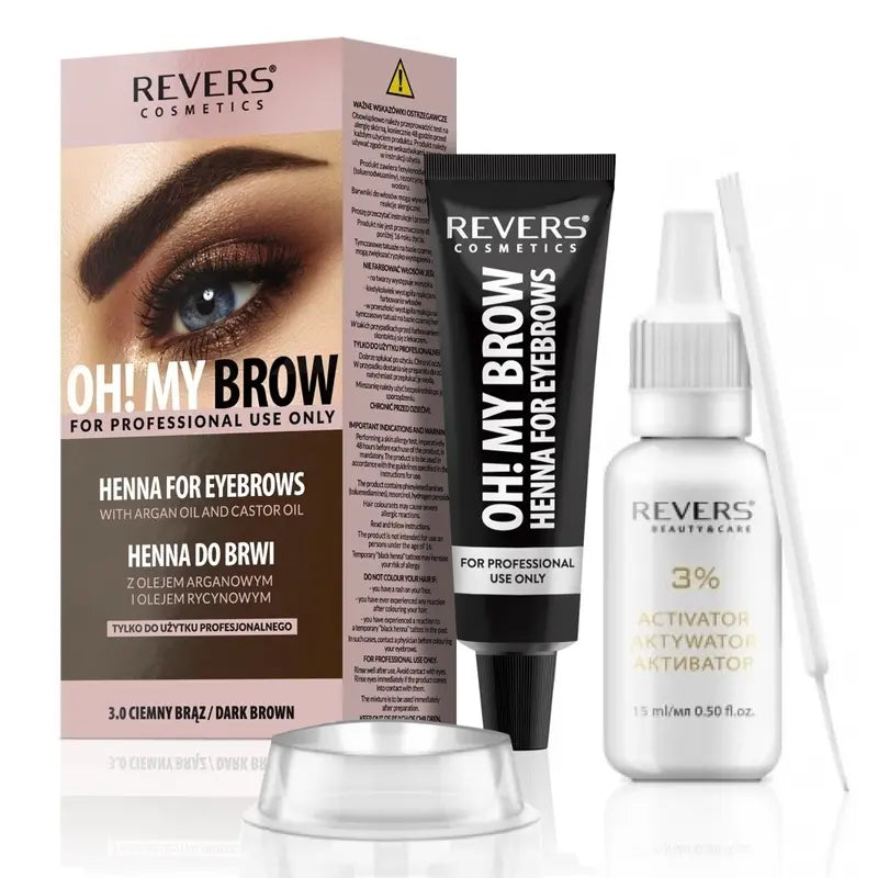 Eyebrow Eyelash Tint Henna Kit Long-Lasting Permanent Brow Tinting Set Dye Paint Cream 30ml