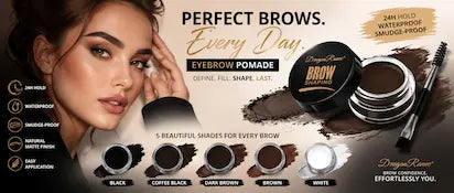 Eyebrow Pomade Brow Waterproof Makeup Kit Sculpting & Shaping Wax Tint & Duo Brush Set