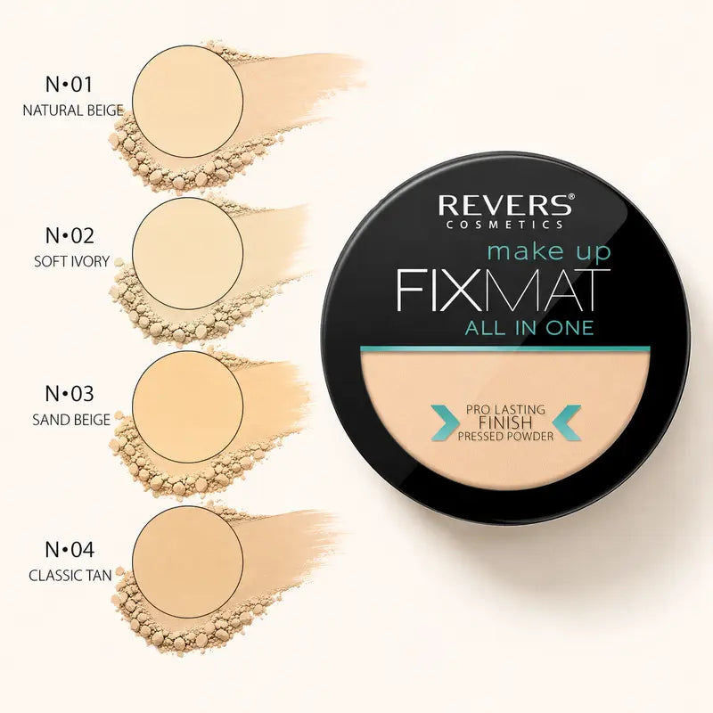 FIXMAT Pressed Powder All-In-One PRO – Mattifying & Skin Perfecting Finishing Powder