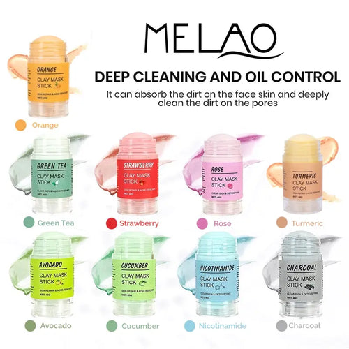 Clay face mask stick all types