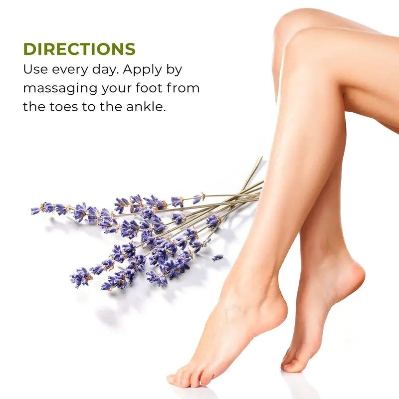 Purifying & Deodorising Foot Cream Sage Antiseptic Odour-Neutralising for Sweat-Prone Feet
