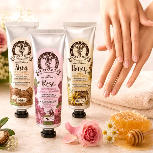 Goat’s milk hand creams rose Shea butter and honey