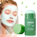 Green tea clay face mask stick anti-acne face care