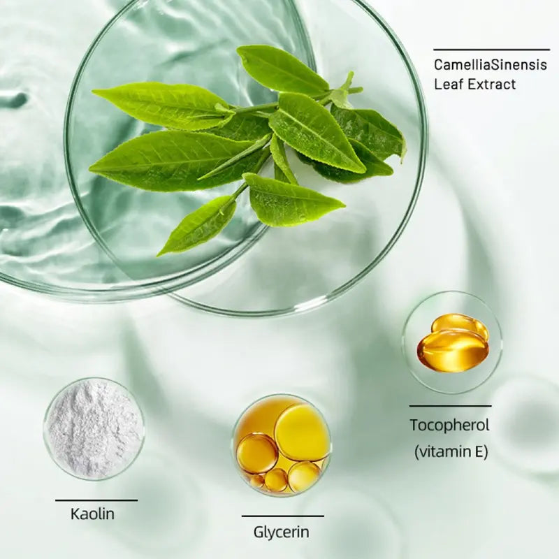 Face Mask Stick Green Tea & Clay Purifying Anti-Acne & Oil Control Deep Pore Treatment