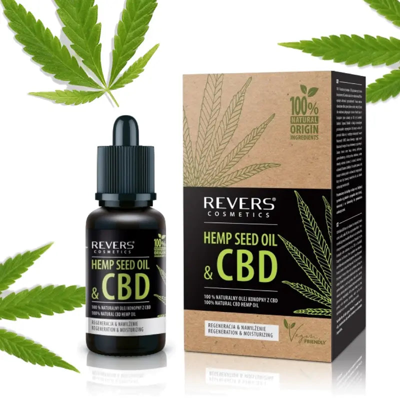 Face Serum 100% Natural Hemp Seed Oil Regeneration & Moisturizing 15ml