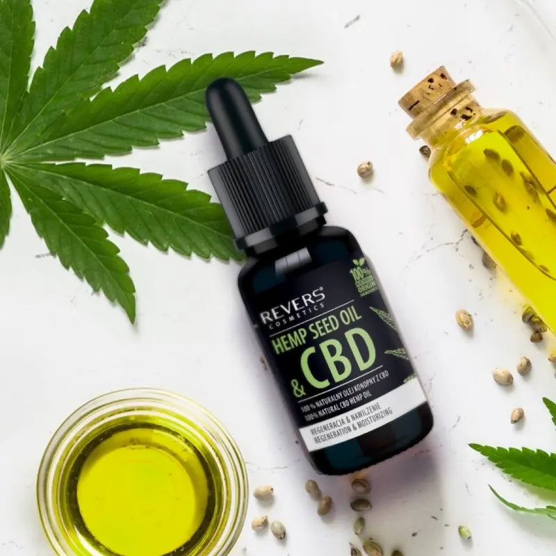 Face Serum 100% Natural Hemp Seed Oil Regeneration & Moisturizing 15ml