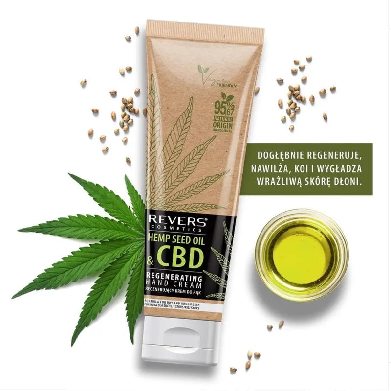 Hemp Seed Oil Regenerating Hand Cream for Dry & Rough Skin 100ml