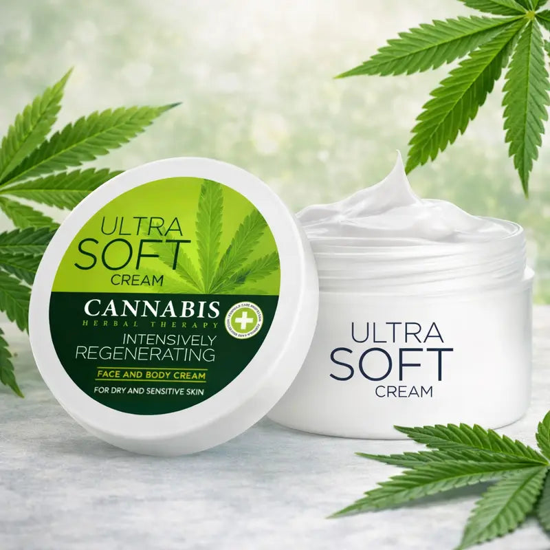 Hemp oil body balm cream intensive regeneration