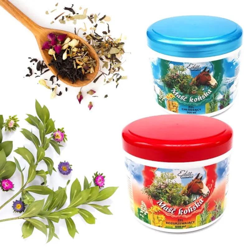 Horse Ointment Cooling & Warming Muscle Balm - a Complex of Herbal Extracts for Massage