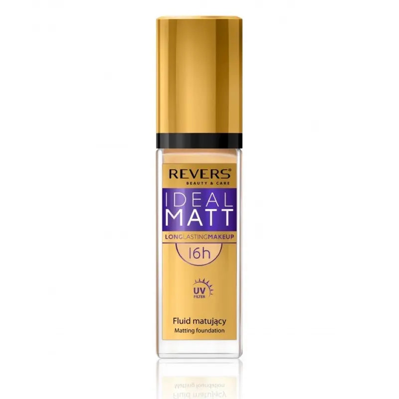 Ideal Matt 16H Long-Lasting Mattifying Foundation Full Coverage Natural Finish SPF Protection