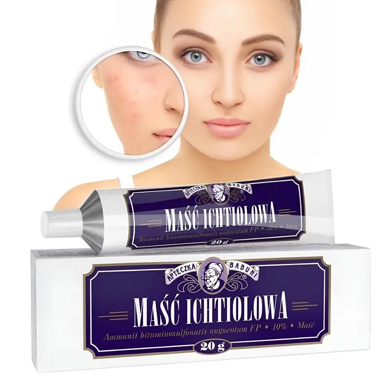 Ichthyol Ointment Intensive Anti-Acne Spot Cream Problematic Skin Maść Ichtiolowa