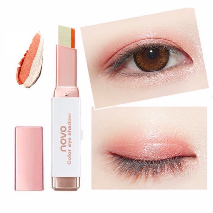 DuoShimmer™ Long-Lasting Creamy Eyeshadow Stick Two-Tone Shimmer & Matte Crayon